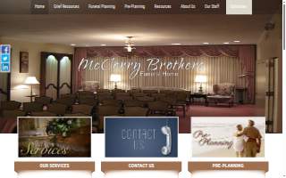 McCorry Brothers Funeral Home of Cliffside Park website