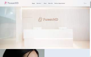 PureenMD Skin and Well-aging Center website