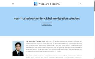 Won Law Firm PC 원우진 미국 이민 변호사 website