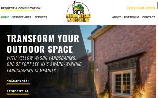 Yellow Wagon Landscaping website