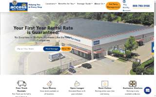 Access Self Storage website