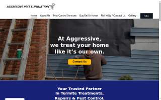 Aggressive Pest Elimination website