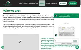 Cornerstone Builders Group website
