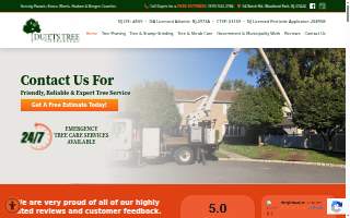 Dujets Tree Experts Inc. website