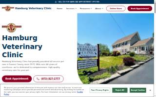 Hamburg Veterinary Clinic website
