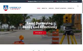 American Layout & Land Surveying, LLC website