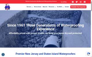 Basement Waterproofing Solutions website