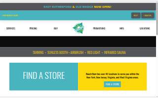 Beach Bum Tanning of Freehold website