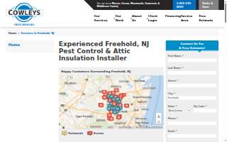 Cowleys Pest Services of Freehold website
