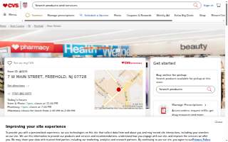 CVS Pharmacy of Freehold website