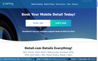 Detail Center of New Jersey website
