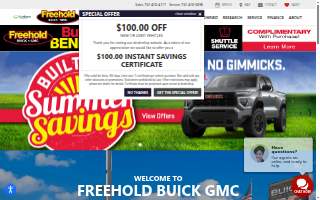 Freehold Buick GMC website