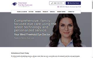 Freehold Family Eye Care website