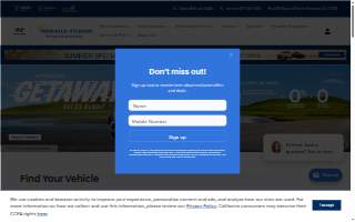 Freehold Hyundai website