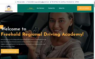 Freehold Regional Driving Academy website