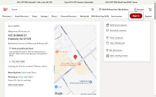 Walgreens Pharmacy of Freehold website