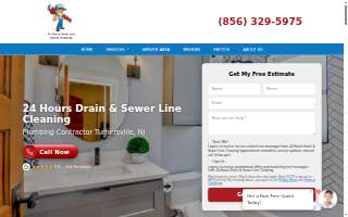 24 Hours Drain & Sewer Line Cleaning website