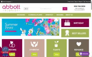 Abbott Florist website