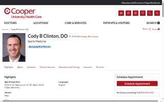 Cody B Clinton, DO website