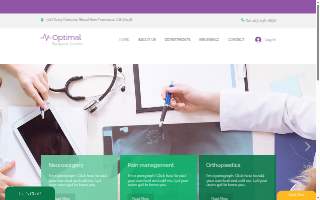 Optimum Oral Surgery & Dental Implants website