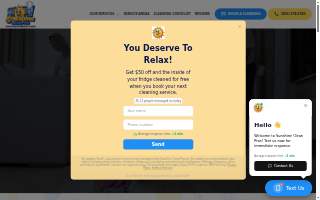 Sunshine Clean Pros Residential & Commercial Cleaning of Glassboro website