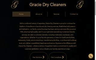 Gracie Cleaners website