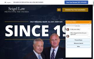 Seigel Law of Glen Rock website
