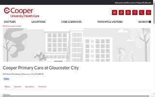 Cooper Internal Medicine at Gloucester City website