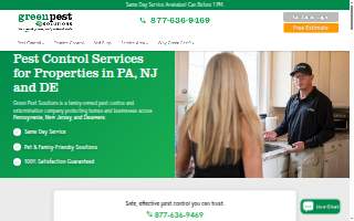 Green Pest Solutions website