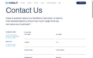 Holt Logistics Corp. website