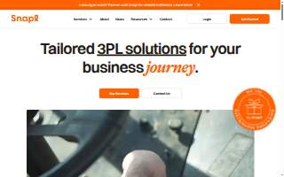 Snapl 3PL, Fulfillment, FBA Prep, and Logistics Services website