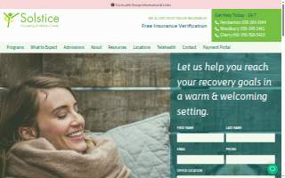 Solstice Counseling & Wellness Center website