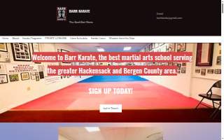 Barr Karate website