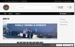 Commercial Tire Service & Truck Parts website