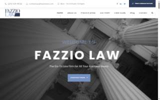 Fazzio Law Offices website