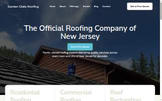 Garden State Roofing of Hackensack website