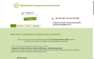 Hackensack Acupuncture and Herbs 핵켄섹 한의원 website