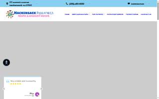 Hackensack Pediatrics website