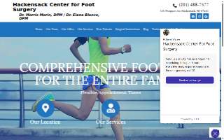 Hackensack Podiatry website