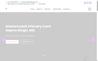 Hackensack Primary Care: Sapna Singh, MD website
