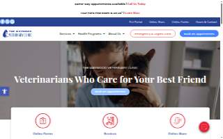 Maywood Veterinary Clinic website