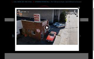 Ricca Auto Body website