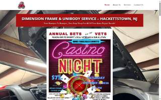 Dimension Auto Repair, Frame & Unibody Services website