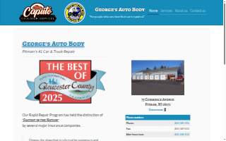 George's Auto Body website