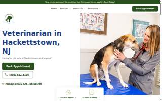 Hackettstown Animal Hospital website