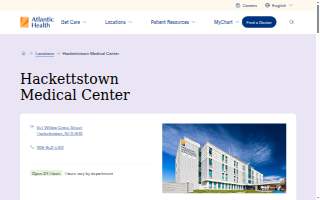 Hackettstown Medical Center website
