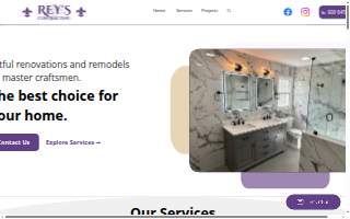 Rey's Contracting LLC website