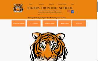 Tigers Driving School LLC website