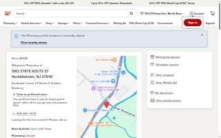 Walgreens Pharmacy of Hackettstown website
