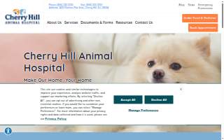 Cherry Hill Animal Hospital website